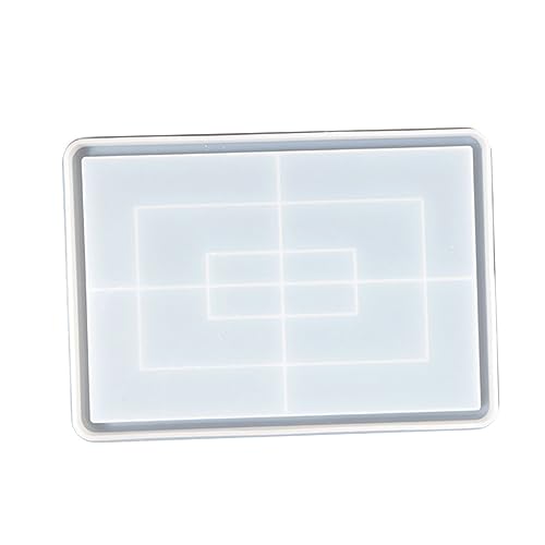 EPIGEIST Palettenform Gipsform Handguss-Sets Paar Herstellung Tonformen ablage tablett bastelzeug mold Gießform für rechteckige Platten DIY kreative Schalenform Kieselgel Weiß von EPIGEIST
