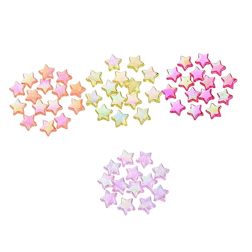 EPIGEIST Pentagramm-perlen Stern Strass-abstandsperlen Form Handwerkskügelchen Abstandshalter Perlen Für Armbänder Facettiert Perlen Für Schmuckhersteller Perlen Zum Basteln Groß Acryl von EPIGEIST