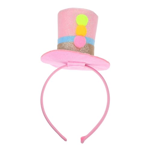 EPIGEIST Pink Top Hut Stirnband Geburtstagsfeier Pailletten Hat Kostüm Kopfbedeckung Für Tea Party Carnival Halloween von EPIGEIST