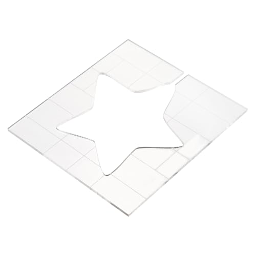 EPIGEIST Quiltschablone Stern aus Transparentem Acryl Wiederverwendbare Patchwork vorlage Robuste und Langlebige Einfaches DIY Nähen und Quilten Zubehör für Quilting und Stickerei von EPIGEIST