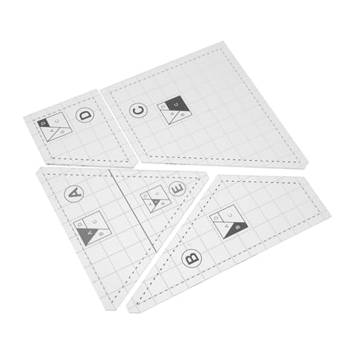 EPIGEIST Quiltschablonen Teilig Langlebige Patchwork Lineale für Nähen Sticken und DIY Quiltvorlagen Transparente Vorlagen für Stoffreste und Handarbeitsprojekte EPIGEIST Quiltschablonen Teilig Langlebige Patchwork Lineale für Nähen Sticken und DIY Quiltvorlagen Transparente Vorlagen für Stoffreste und Handarbeitsprojekte von EPIGEIST