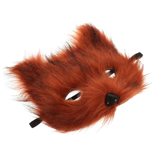 EPIGEIST Realistische Tiermaske Fuchs Flauschige Cosplay Maske für Halloween und Fasching Bequeme Party Dekoration Vielseitig für Maskerade und Kostüme Erwachsene von EPIGEIST
