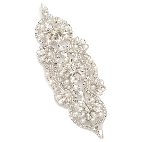 EPIGEIST Rhinestone Perlen Applikation für Brautgürtel Hochzeitskleid Dekor Selbstklebende Schmuckpatches für DIY Haarschmuck Schöne Perlenverzierung für Party Handarbeit und Fest EPIGEIST Rhinestone Perlen Applikation für Brautgürtel Hochzeitskleid Dekor Selbstklebende Schmuckpatches für DIY Haarschmuck Schöne Perlenverzierung für Party Handarbeit und Fest von EPIGEIST