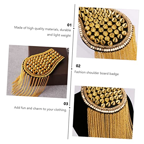 EPIGEIST Riveted Quasten Schulterklappen für Herren Anzug Accessoires mit Sicherheitsnadeln Einfache Befestigung Auffälliges Design für Besondere Outfits Verarbeitung Goldfarben EPIGEIST Riveted Quasten Schulterklappen für Herren Anzug Accessoires mit Sicherheitsnadeln Einfache Befestigung Auffälliges Design für Besondere Outfits Verarbeitung Goldfarben von EPIGEIST