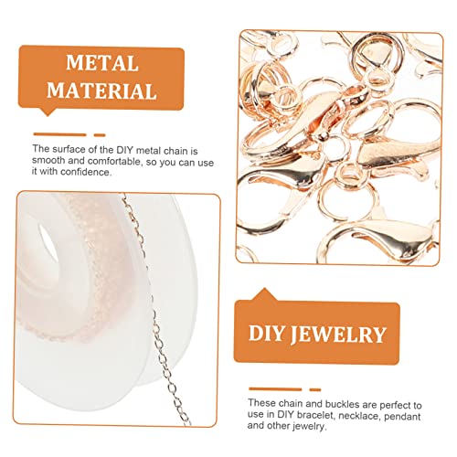 EPIGEIST Rosegold Gliederkette mit Karabinerverschlüssen und Biegeringen für DIY Schmuckherstellung Armband und Halskettenverbinder Robust und Vielseitig für Damen und Herren EPIGEIST Rosegold Gliederkette mit Karabinerverschlüssen und Biegeringen für DIY Schmuckherstellung Armband und Halskettenverbinder Robust und Vielseitig für Damen und Herren von EPIGEIST