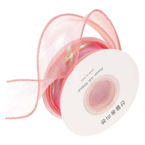 EPIGEIST Rotes Geschenkband aus Galloon Leicht Reißfest Vielseitig Einsetzbar für Blumensträuße Geschenkverpackungen Haaraccessoires Basteln Hochzeiten Partydekorationen von EPIGEIST
