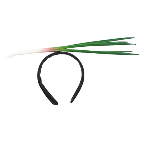 EPIGEIST Schalotten-stirnband Haarschmuck Für Damen Dummes Stirnband Neuheit Hair Hoops Gemüse-kostüm-kopfbedeckung Frühlingszwiebel-kopfbedeckung Kreative Haarreifen Partystirnband Plastik von EPIGEIST