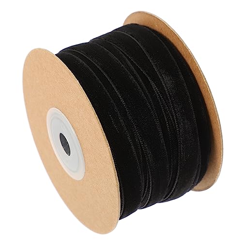 EPIGEIST Schwarzes Einseitiges Samt Geschenkband Rolle Glattes Knitterfreies Stoffband zum Verpacken Basteln und Dekorieren bei Hochzeiten Partys und Festen EPIGEIST Schwarzes Einseitiges Samt Geschenkband Rolle Glattes Knitterfreies Stoffband zum Verpacken Basteln und Dekorieren bei Hochzeiten Partys und Festen von EPIGEIST