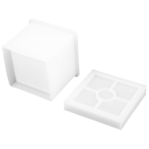 EPIGEIST Silikon Gießform für Blumentopf mit Untersetzer DIY Pflanzgefäß Form Leicht Entformbar Bruchsicher für Kreative Bastelarbeiten und Individuelle Pflanzenarrangements von EPIGEIST