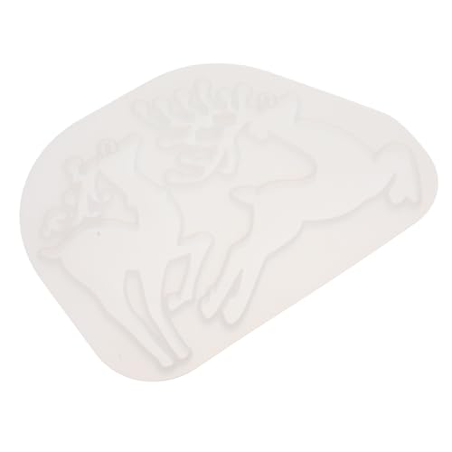 EPIGEIST Silikonform Elch Schlüsselanhänger DIY Flexible Gießform für Weihnachtsanhänger Langlebig und Wiederverwendbar für Schmuckherstellung und Weihnachtsdeko von EPIGEIST