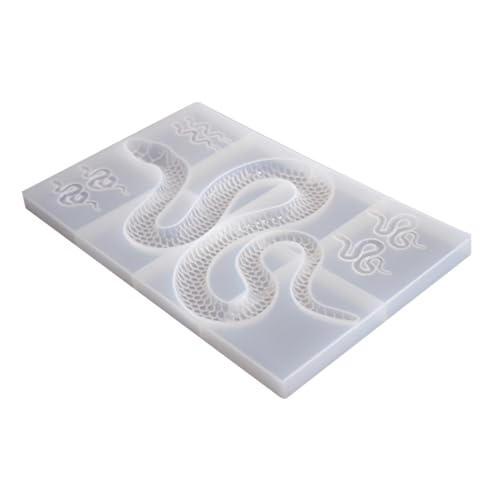 EPIGEIST Silikonform Schlangenschmuck Anhänger Gießform für DIY Epoxidharz Schmuck Basteln Wiederverwendbar Antihaftbeschichtet Feine Details für Individuelle Halsketten und Kreative von EPIGEIST