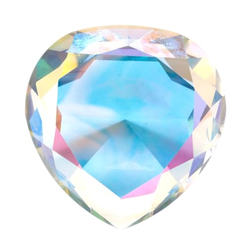 EPIGEIST Simulation Herzförmige Schmuck Deko aus Harz Transparentes Modell für Nagelstudio Fotoshooting Hochzeit Party Tischdekoration Geschenk für Zuhause und Salon von EPIGEIST