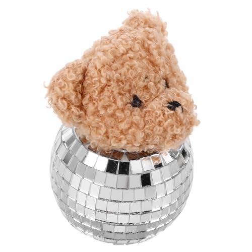 EPIGEIST Spiegelnde Disco-bär Tischdekoration aus Glas mit Reflektierender Oberfläche Einzigartiges Handgefertigtes Modell Stilvolles Party-Ornament für Geburtstag und Innenbereich von EPIGEIST
