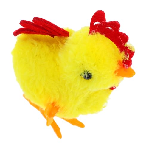 EPIGEIST Springendes Huhn Aufziehspielzeug Hüpfendes Häschen Plüschhäschen Aufzieh Springspielzeug Halloween Hühnchen Simulation Huhn Karottenhäschen Kükenspielzeug Osterküken von EPIGEIST