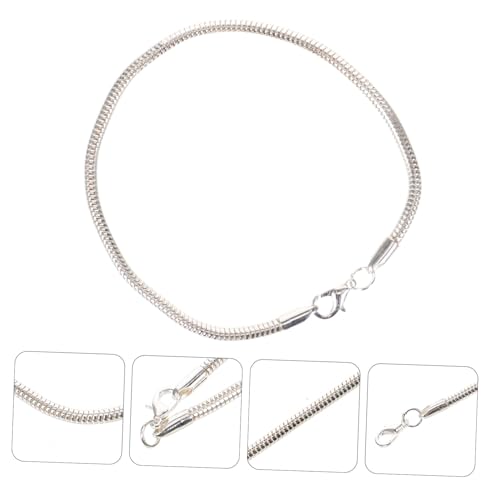 EPIGEIST Sterling Silber Schlangenarmband Damen Herren Kupfer Glänzend Leicht Elegant Schmuck Geschenkbox für Alltag Hochzeit Party EPIGEIST Sterling Silber Schlangenarmband Damen Herren Kupfer Glänzend Leicht Elegant Schmuck Geschenkbox für Alltag Hochzeit Party von EPIGEIST