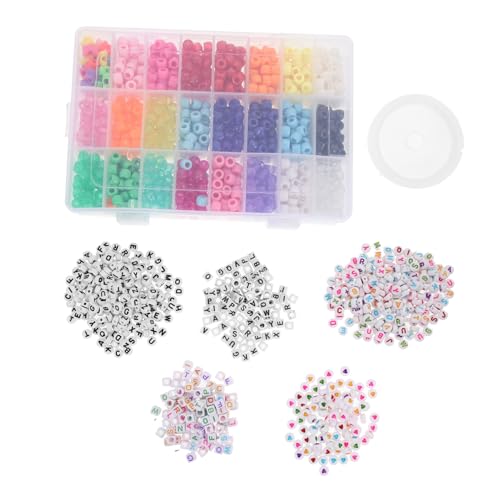 EPIGEIST Teiliges Buchstaben Spacer Beads Bunte Barrel Perlen für DIY Armbänder Halsketten Schmuckherstellung Vielseitige Bastelperlen für Handwerk Kreativität EPIGEIST Teiliges Buchstaben Spacer Beads Bunte Barrel Perlen für DIY Armbänder Halsketten Schmuckherstellung Vielseitige Bastelperlen für Handwerk Kreativität von EPIGEIST