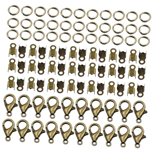 EPIGEIST Teiliges Schmuckzubehör Set mit Lobster Clasps Jump Ringen und Falzkord Enden aus Langlebigem für DIY Schmuckherstellung Halsketten und Armbänder Vielseitig und Hautfreundlich EPIGEIST Teiliges Schmuckzubehör Set mit Lobster Clasps Jump Ringen und Falzkord Enden aus Langlebigem für DIY Schmuckherstellung Halsketten und Armbänder Vielseitig und Hautfreundlich von EPIGEIST