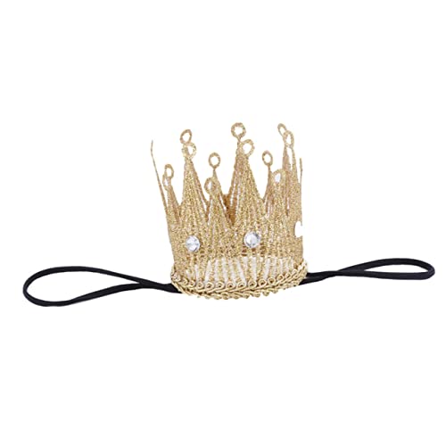 EPIGEIST Tiara Krone Stirnband mit Strass Geburtstag Foto Requisite Leichtes Weiches Kopfschmuck für Mädchen Jungen und Erwachsene von EPIGEIST