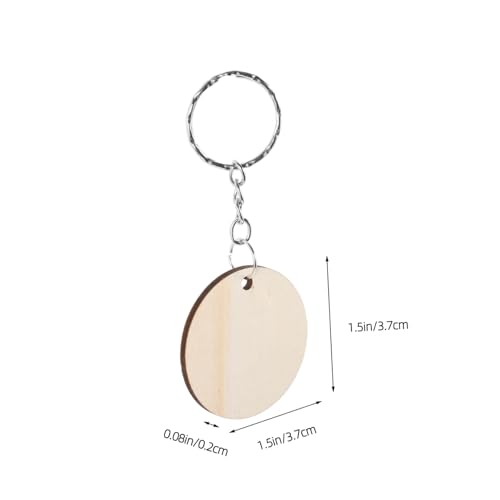 EPIGEIST Unlackierte Runde Holz schlüsselanhänger zum Selbstgestalten DIY mit Robusten Metallringen Leicht und Langlebig als Personalisieren EPIGEIST Unlackierte Runde Holz schlüsselanhänger zum Selbstgestalten DIY mit Robusten Metallringen Leicht und Langlebig als Personalisieren von EPIGEIST