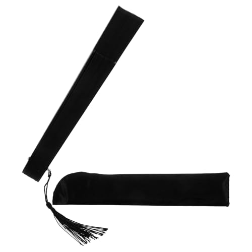 EPIGEIST Vintage Faltbarer Handfächer aus Leichtem Holz mit Eleganter Quaste Faltbarer Handfächer für Damen Multifunktionaler Tanz Party fächer im Chinesischen Stil mit Tasche von EPIGEIST
