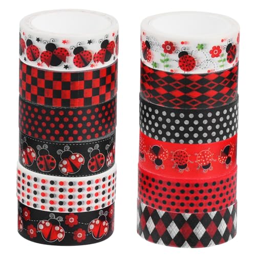 EPIGEIST Washi Tape Marienkäfer Motiv Rotes Klebeband Buntes DIY Bastelpapier für Journaling Scrapbooking Planer Geschenkverpackung und Kartengestaltung EPIGEIST Washi Tape Marienkäfer Motiv Rotes Klebeband Buntes DIY Bastelpapier für Journaling Scrapbooking Planer Geschenkverpackung und Kartengestaltung von EPIGEIST