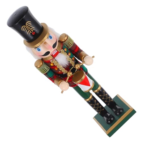 EPIGEIST Weihnachtlicher Holz Soldat Klassische Tischdeko Handgefertigte Holzfigur Traditionelle Weihnachtsdekoration für Regal und Schreibtisch von EPIGEIST