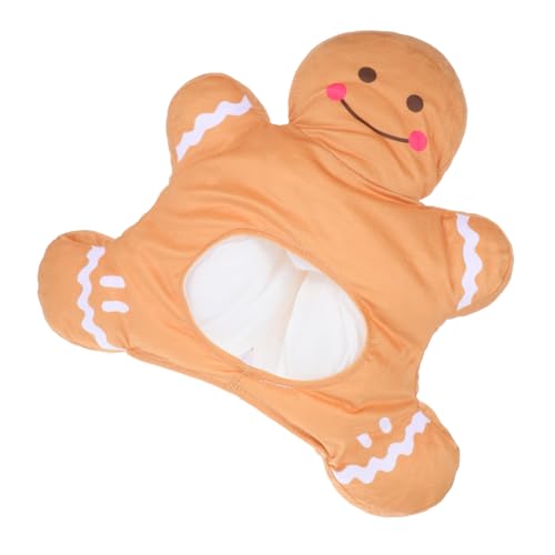 EPIGEIST Weihnachtlicher Lebkuchenmann Kostümhut für Leicht und Bequem Kreatives Design Vielseitig Verwendbar für Weihnachtsfeiern Fotoshootings Cosplay und Partyspaß von EPIGEIST