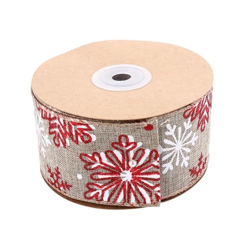 EPIGEIST Weihnachtliches Dekoband Schneeflockenmuster DIY Geschenkband Schleifenband für Tannenbaum Basteln Weihnachtsbaumschleifen Festliche Verpackung und Partydeko EPIGEIST Weihnachtliches Dekoband Schneeflockenmuster DIY Geschenkband Schleifenband für Tannenbaum Basteln Weihnachtsbaumschleifen Festliche Verpackung und Partydeko von EPIGEIST