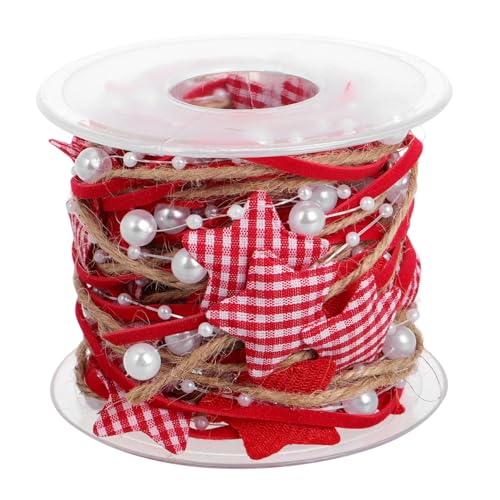 EPIGEIST Weihnachts Deko Geschenkband mit Fünfzackigen Sternen Multifunktionales DIY Packband für Geschenkverpackung Haaraccessoires Festliche Bastelideen und Weihnachtsbaumdekoration EPIGEIST Weihnachts Deko Geschenkband mit Fünfzackigen Sternen Multifunktionales DIY Packband für Geschenkverpackung Haaraccessoires Festliche Bastelideen und Weihnachtsbaumdekoration von EPIGEIST