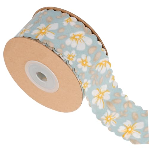 EPIGEIST Wellenkante Blumenmuster Geschenkband DIY Schleifen Bastelband Mehrzweck Paketband Festlich Schön Verpackungsband Cuttable Craft Ribbon EPIGEIST Wellenkante Blumenmuster Geschenkband DIY Schleifen Bastelband Mehrzweck Paketband Festlich Schön Verpackungsband Cuttable Craft Ribbon von EPIGEIST