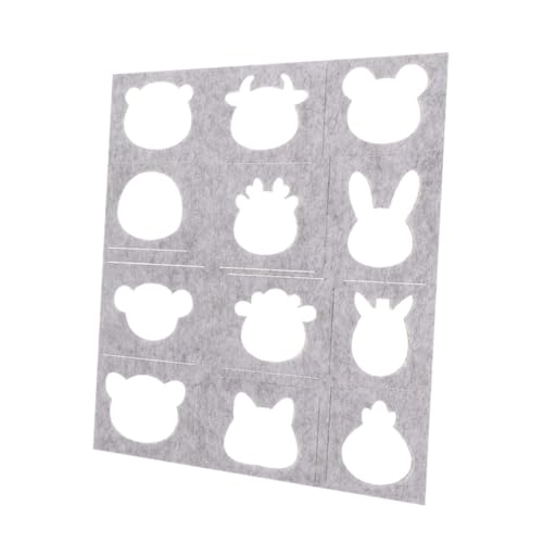 EPIGEIST Wollfilz Bastelset Filzformen DIY Nadel Filzen Schablonen für Handwerk Kreativ Schablonen für Kleidung Hut Stickerei Projekte von EPIGEIST
