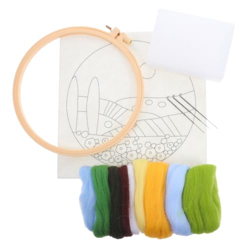 EPIGEIST Wollfilz Nadelfilz Herbstmotiv Komplettset mit Werkzeugen und Anleitung für Anfänger Diy Filzen für Erwachsene Kuschelige Dekoration und Familienhandwerk von EPIGEIST