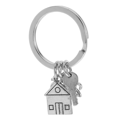 EPIGEIST Zinklegierung Schlüsselanhänger Haus Einweihungsgeschenk Modernes Design Robuster Schlüsselring Vielseitig als Schlüsselhalter und Deko für Neue Hausbesitzer Geschenkidee von EPIGEIST