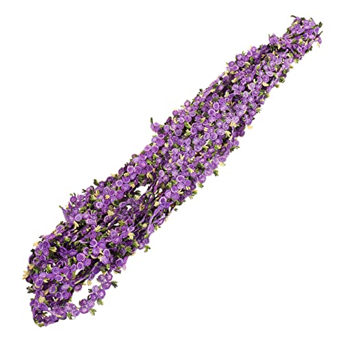 EPIGEIST bestickter Blumenbesatz Schnürsenkel klein Vorhang Spitzenstoff Spitzenbesatz zum Nähen Bunte bestickte Spitzenverkleidung dekoratives Kleid mit Spitzenbesatz Polyester Violett von EPIGEIST