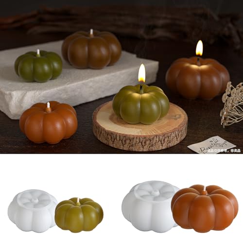 EPODA 2 Stück Silikonform Kürbis Gießformen Silikon Halloween Herbst Kerzenformen DIY Kürbisform Silikonformen Gießform Kürbis EPODA 2 Stück Silikonform Kürbis Gießformen Silikon Halloween Herbst Kerzenformen DIY Kürbisform Silikonformen Gießform Kürbis von EPODA