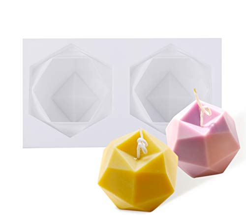 EPODA Kerzenform Silikon Diamant, 3d Silikonform KerzengießForm, Kerzen GießEn Formen von EPODA
