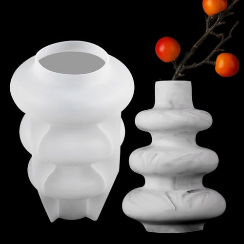 EPODA Silikonform Gießformen Vase, Silikonformen Vase Resin Gießform Harz DIY Make-Up Pinsel Stifthalter Vasen Dekorativen Ornamenten von EPODA