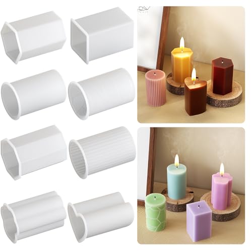 EPODA Silikonform Kerzen Gießformen Set Geometrie Stumpen DIY Kerzenformen Silikon Kerzenherstellung Gießform Silikonformen EPODA Silikonform Kerzen Gießformen Set Geometrie Stumpen DIY Kerzenformen Silikon Kerzenherstellung Gießform Silikonformen von EPODA