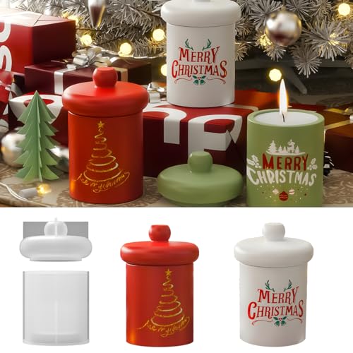 EPODA Silikonform Kerzenhalter mit Deckel, Epoxidharz Formen DIY Kerzenform Gießformen Silikon Weihnachten EPODA Silikonform Kerzenhalter mit Deckel, Epoxidharz Formen DIY Kerzenform Gießformen Silikon Weihnachten von EPODA