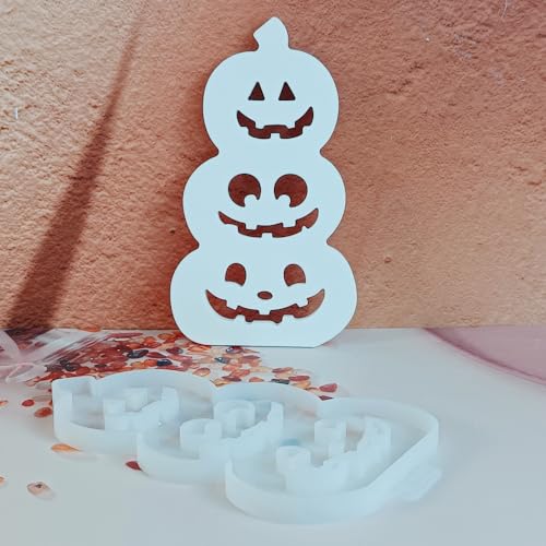 EPODA Silikonform Kürbis Halloween Kerzenform 3D Kürbisform DIY Kerzengießform, Silikonformen Gießformen Halloween von EPODA