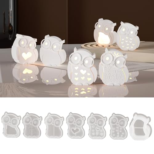 EPODA Silikonform Lichter Eule Silikonformen Gießformen Eule Silikon Gießform Eule LED Gipsformen zum Gießen Epoxidharz Formen DIY Gießformen Eule Lichterform EPODA Silikonform Lichter Eule Silikonformen Gießformen Eule Silikon Gießform Eule LED Gipsformen zum Gießen Epoxidharz Formen DIY Gießformen Eule Lichterform von EPODA
