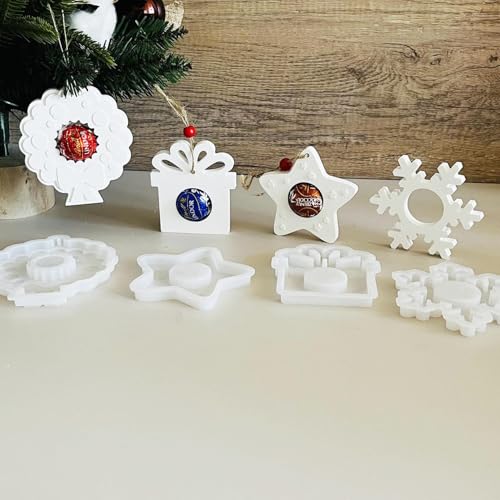 EPODA Silikonform Weihnachten Anhänger Sterne Schneeflocken Geschenke Girlanden Gipsformen Epoxidharz Formen Weihnachtsdekoration EPODA Silikonform Weihnachten Anhänger Sterne Schneeflocken Geschenke Girlanden Gipsformen Epoxidharz Formen Weihnachtsdekoration von EPODA
