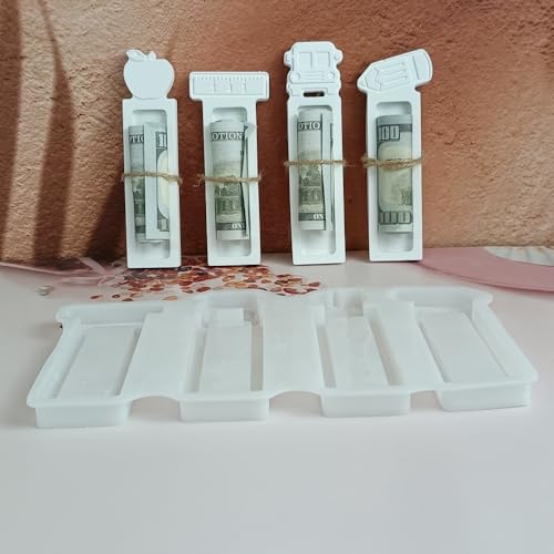 GießFormen Silikon Geldgeschenk, GießForm Geldgeschenk, Silikonform Geldgeschenk, Silikon Gießform Geldgeschenk für Schule Saison Geschenk von EPODA