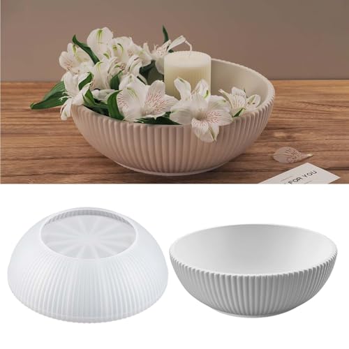 Silikonformen Gießform Schale - Große Runde Tablett Gießformen - DIY Silikon Gießformen - Epoxidharz Formen für Resin Bowls von EPODA