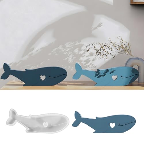 Silikonformen Gießformen Whale, 3D Silikonform Whale Silikonform Tiere, Gießformen Whale für Bastelarbeiten, Gips, Kunsthandwerk von EPODA