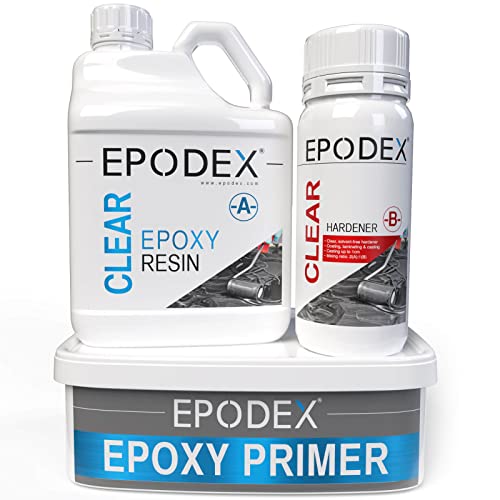 EPODEX Epoxidharz Set für Tischplatten, Arbeitsplatten & Oberflächen | Epoxy Resin in verschiedenen Farben und Mustern | Resin Gießharz Set für Beton, Estrich, Holz und mehr EPODEX Epoxidharz Set für Tischplatten, Arbeitsplatten & Oberflächen | Epoxy Resin in verschiedenen Farben und Mustern | Resin Gießharz Set für Beton, Estrich, Holz und mehr von EPODEX