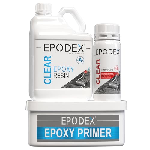EPODEX Epoxidharz Set für Tischplatten, Arbeitsplatten & Oberflächen | Epoxy Resin in verschiedenen Farben und Mustern | Resin Gießharz Set für Beton, Estrich, Holz und mehr von EPODEX