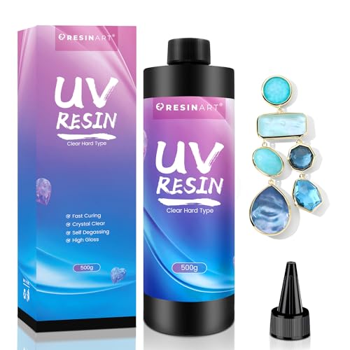 UV Harz 500g, UV Harz klar, Upgrade UV Resin hart, kristallklares Transparent UV Schnellhärtende UV Epoxidharz für Schmuck Herstellung DIY Handwerk UV Harz 500g, UV Harz klar, Upgrade UV Resin hart, kristallklares Transparent UV Schnellhärtende UV Epoxidharz für Schmuck Herstellung DIY Handwerk von EPRESINART