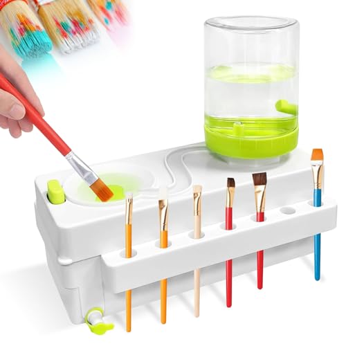 EPROICKS Pinseleinlage, Pinselreiniger, Brush Rinser Wasserkreislaufspüler, Süßwasser-Zyklus-Einsatz, Pinsel-Spüler für Acryl- und Farben auf Wasserbasis, Kompatibel mit Pelikan Pinsel von EPROICKS