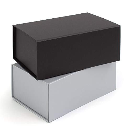 hochwertige Geschenkbox mit Magnetverschluss, 200 x 120 x 80 mm, 4 Stück, 2 Farben von EPVerpackungen